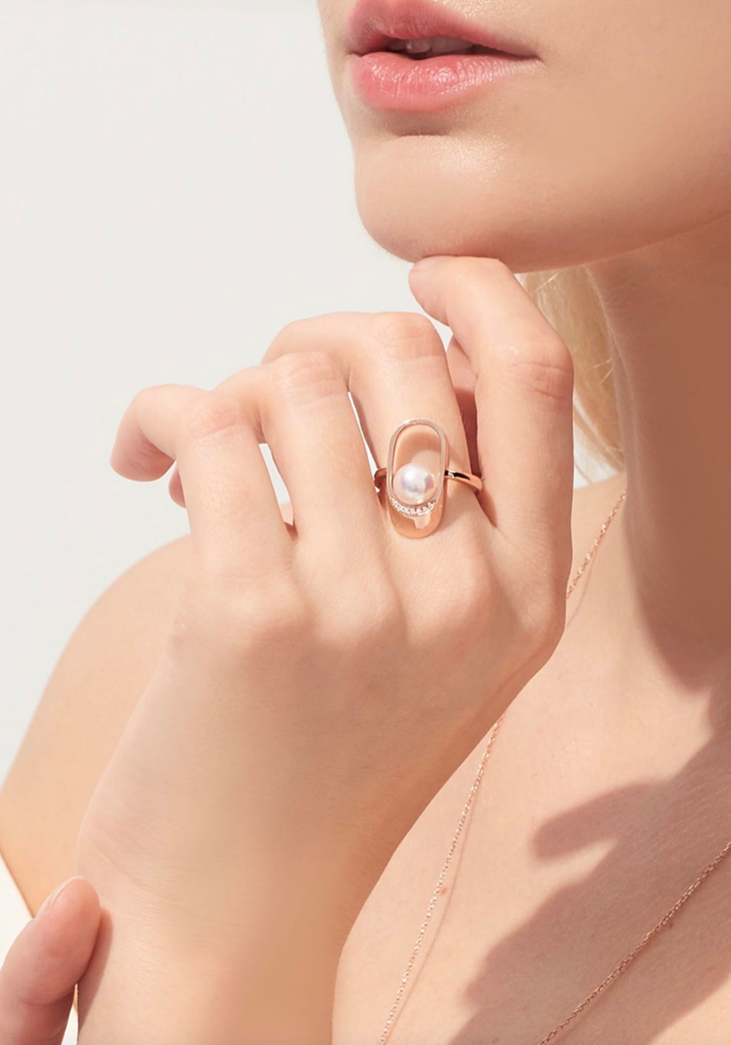 Azura South Sea Pearl and Diamond Ring
